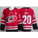 Men's Carolina Hurricanes #20 Sebastian Aho Red Authentic Jersey
