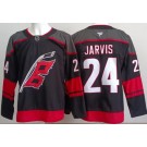 Men's Carolina Hurricanes #24 Seth Jarvis Black Authentic Jersey