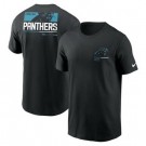 Men's Carolina Panthers Black Team Incline T Shirt