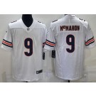 Men's Chicago Bears #9 Jim McMahon Limited White Vapor Jersey