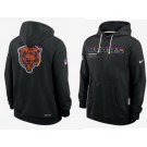 Men's Chicago Bears Black 2025 Crucial Catch Sideline Hoodie
