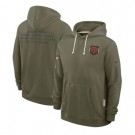 Men's Chicago Bears Olive 2025 Salute to Service Sideline Hoodie