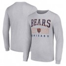 Men's Chicago Bears Starter Gray Throwback Logo Long Sleeve T Shirt