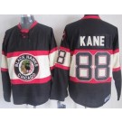 Men's Chicago Blackhawks #88 Patrick Kane Black Alternate Throwback Jersey