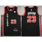 Men's Chicago Bulls #23 Michael Jordan Black 2023 City Icon Sponsor Swingman Jersey