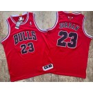 Men's Chicago Bulls #23 Michael Jordan Red Climacool Authentic Jersey