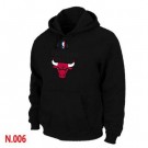 Men's Chicago Bulls Black Printed Pullover Hoodie