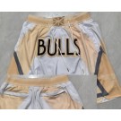 Men's Chicago Bulls White 2024 City Just Don Shorts