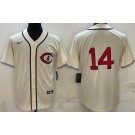 Men's Chicago Cubs #14 Ernie Banks Cream 2022 Field of Dreams Cool Base Jersey