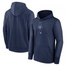 Men's Chicago Cubs Navy Authentic Collection City Connect Practice Performance Pullover Hoodie