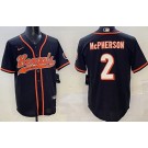 Men's Cincinnati Bengals #2 Evan McPherson Limited Black Baseball Jersey