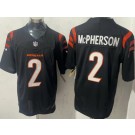 Men's Cincinnati Bengals #2 Evan McPherson Limited Black FUSE Vapor Jersey