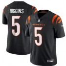 Men's Cincinnati Bengals #5 Tee Higgins Limited Black Vapor Jersey