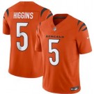 Men's Cincinnati Bengals #5 Tee Higgins Limited Orange Vapor Jersey