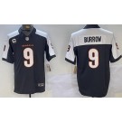 Men's Cincinnati Bengals #9 Joe Burrow Limited Black Thanksgiving Vapor Jersey