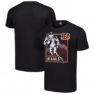 Men's Cincinnati Bengals Black Graphic Shield Logo T Shirt