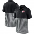 Men's Cincinnati Reds Black Stripes Patchwork Polo