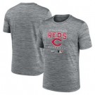 Men's Cincinnati Reds Gray Velocity Performance Practice T Shirt
