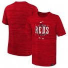 Men's Cincinnati Reds Red Velocity Performance Practice T Shirt