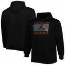 Men's Cleveland Browns Black Printed Pullover Hoodie 302596