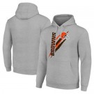Men's Cleveland Browns Starter Gray Color Scratch Pullover Hoodie