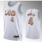 Men's Cleveland Cavaliers #4 Evan Mobley White 2022 City Icon Heat Press Jersey