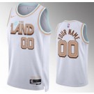 Men's Cleveland Cavaliers Custom White 2022 City Icon Heat Press Jersey