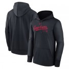 Men's Cleveland Guardians Navy Authentic Collection City Connect Practice Performance Pullover Hoodie