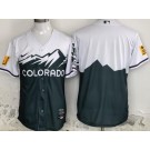 Men's Colorado Rockies Blank Green City Connect Cool Base Jersey