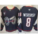 Men's Columbus Blue Jackets #8 Zach Werenski Navy 2025 Stadium Series Authentic Jersey