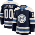 Men's Columbus Blue Jackets Customized Navy Alternate Fanatics Authentic Jersey