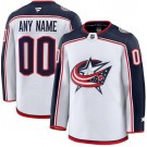 Men's Columbus Blue Jackets Customized White Fanatics Authentic Jersey
