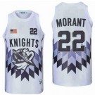 Men's Crestwood High School Knights #22 Ja Morant White Basketball Jersey