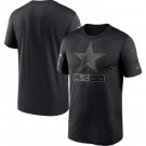 Men's Dallas Cowboys Black 2020 Salute To Service T Shirt 301