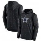 Men's Dallas Cowboys Black 2021 Crucial Catch Therma Pullover Hoodie