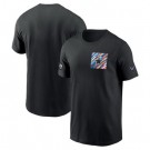 Men's Dallas Cowboys Black 2023 Crucial Catch Sideline TriBlend T Shirt