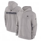 Men's Dallas Cowboys Gray Sideline Club Fleece Pullover Hoodie