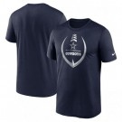 Men's Dallas Cowboys Navy Icon Legend Performance T Shirt