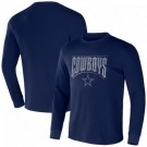 Men's Dallas Cowboys Navy NFL x Darius Rucker Collection Thermal Long Sleeve T Shirt
