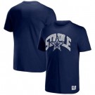 Men's Dallas Cowboys Navy NFL x Staple Logo Lockup T Shirt