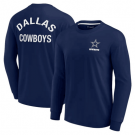 Men's Dallas Cowboys Navy Super Soft Long Sleeve T Shirt