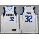 Men's Dallas Mavericks #32 Cooper Flagg White Sponsor Swingman Jersey