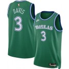 Men's Dallas Mavericks #3 Anthony Davis Green Classic Heat Press Jersey