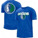 Men's Dallas Mavericks Blue 2022 City Edition Brushed Jersey T Shirt