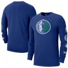 Men's Dallas Mavericks Blue 2022 City Edition Essential Expressive Long Sleeve T-Shirt