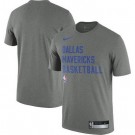 Men's Dallas Mavericks Gray Sideline Legend Performance Practice T Shirt