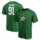 Men's Dallas Stars #91 Tyler Seguin Green Printed T Shirt 112571