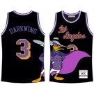 Men's Darkwing Duck #3 Darkwing Black Basketball Jersey
