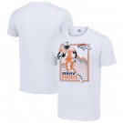 Men's Denver Broncos White Graphic Shield Logo T Shirt