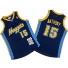Men's Denver Nuggets #15 Carmelo Anthony Navy 2006 Throwback Swingman Jersey